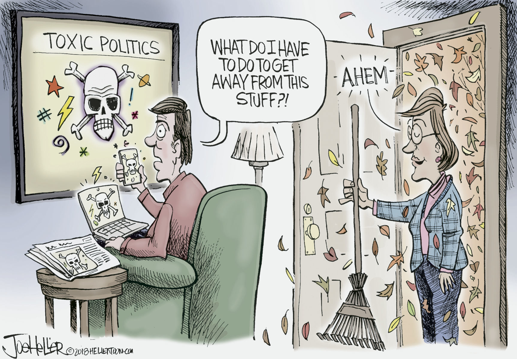 Raking by Joe Heller